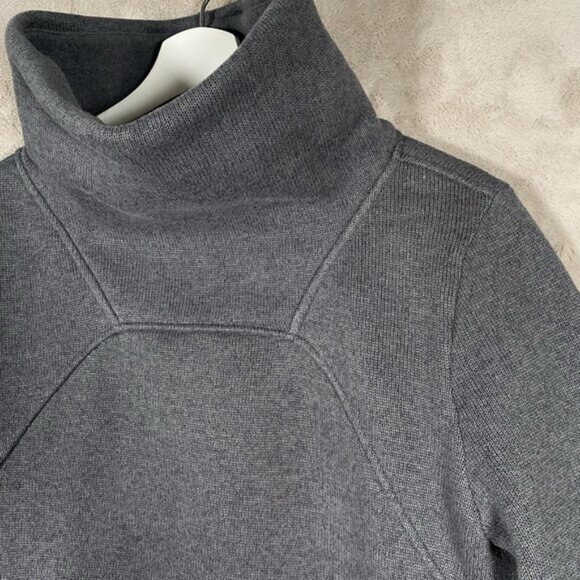 Indyeva Toga Sweater Women M Polartec Fleece Pullover Zippered Pocket Storm Grey - Picture 4 of 12